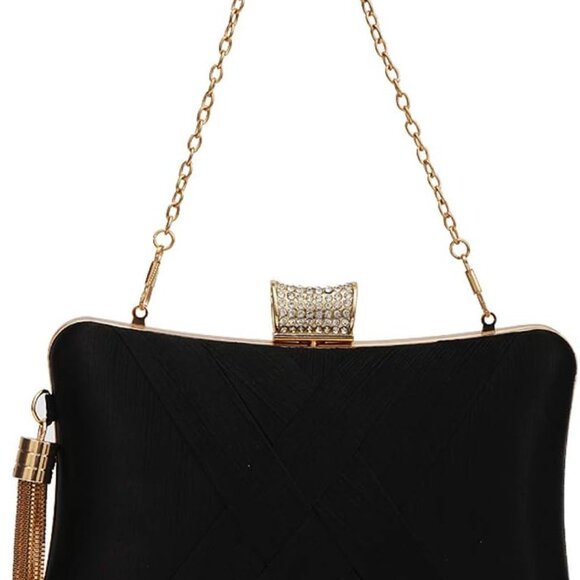 Womens Evening Clutch Bag Designer Evening Handbag Hand Bag,Lady Party Wedding C - Picture 8 of 8
